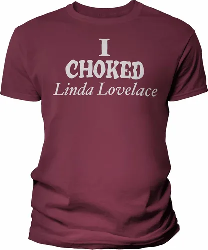 Vista 15 de Camisa vintage I Choked Linda Lovelace para hombre Negro-0001