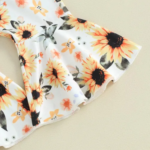 Vista 92 de Sejardin Ropa de verano para bebé y niña, recién nacida, manga corta, con letras, mameluco elástico con diadema