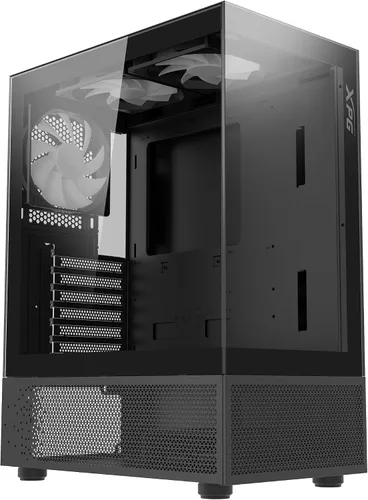 Vista 4 de XPG INVADER X MINI ATX - Carcasa para PC con 5 ventiladores ARGB, color negro - BKCWW