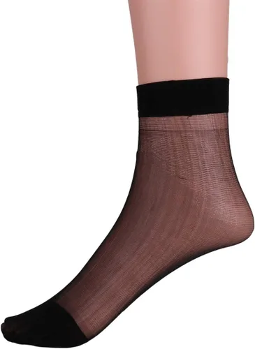 Vista 3 de YiZYiF 3 pares de calcetines sedosos transparentes para hombres y mujeres, sobre el tobillo, elásticos, delgados, transparentes, medias frescas