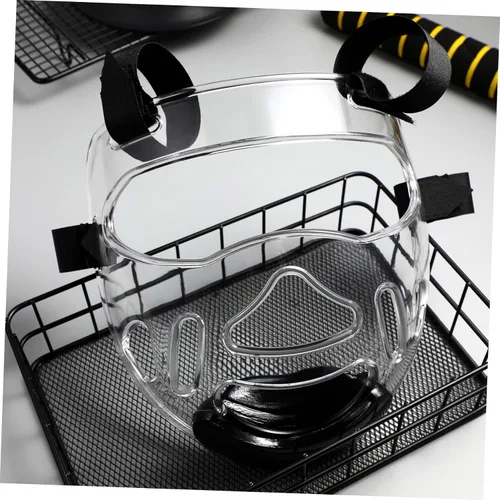 Vista 7 de Taekwondo Sparring Gear - Cubierta facial desmontable para jóvenes, cómoda, transpirable y resistente a los impactos