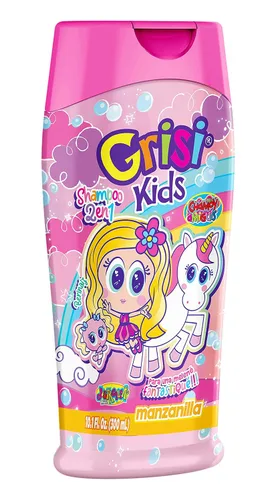 Vista 2 de Grisi Champú Manzanilla Kids para niñas, 10 onzas líquidas, 10 onzas