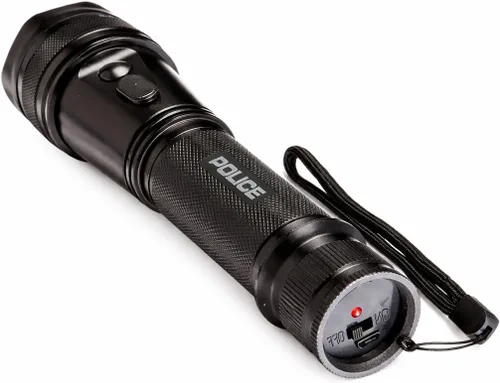 Vista 4 de POLICE Pistola Paralizante 1109 - Max Volt Recargable con Linterna Táctica LED