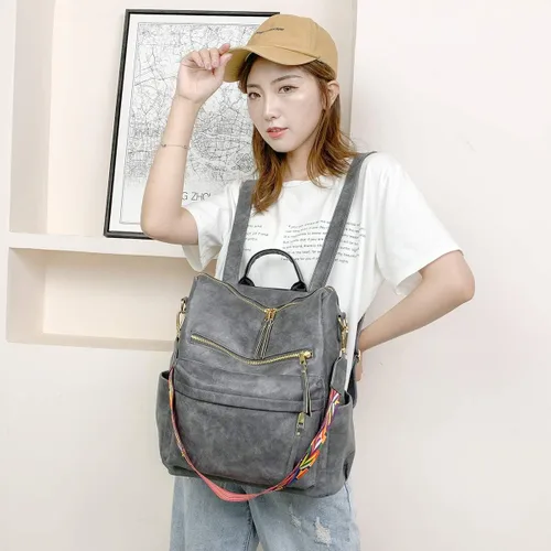 Vista 8 de ZOCILOR Bolso de moda para mujer, mochila convertible de diseño multiusos, bolso de hombro, bolso de viaje