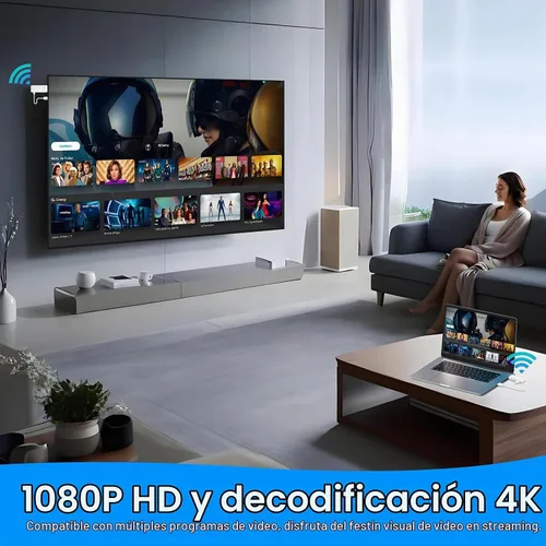 Vista 5 de HDMI inalámbrico para transmisión, kit de transmisor y receptor, baja latencia 1080P Full HD salida de video/audio, rango de 165 pies/50M con doble