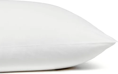 Vista 4 de Amazon Basics - Juego de sábanas de jersey 100% algodón, individual, blanco, liso