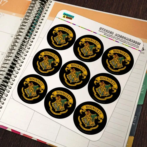 Vista 5 de Harry Potter Ilustrated Hogwart's Crest Planner Calendario Scrapbooking Craft Pegatinas
