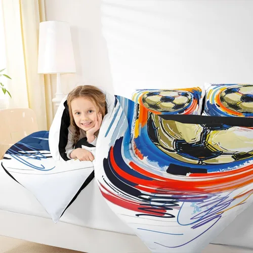 Vista 149 de Juego de ropa de cama de baloncesto para niños y adolescentes, juego de edredón deportivo para niños, tamaño matrimonial, suave, ligero, decoración