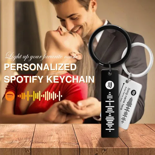 Vista 2 de Spotify - Llavero personalizado con código de música con código de Spotify