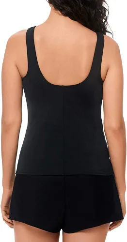 Vista 4 de Reebok Traje de baño deportivo de moda para mujer cuello alto tankini