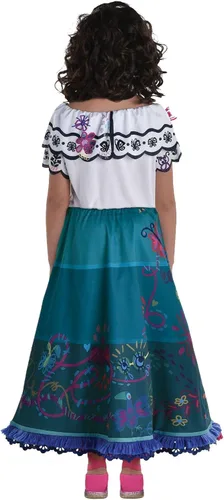 Vista 5 de Party City Disfraz de Halloween de Encanto Mirabel para niñas Multicolor S 4-6