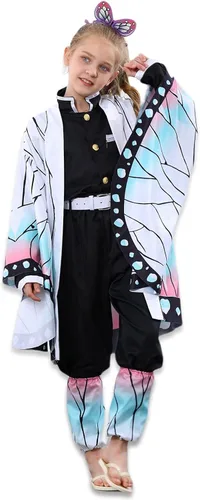 Vista 2 de Anime Shinobu Cosplay Costume kimono Christmas Thanksgiving Day Cloak Outfit Halloween Dress Uniform for Girls Kids Women