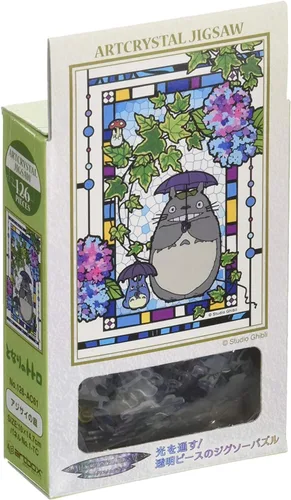 Vista 3 de Ensky My Neighbor Totoro - Rompecabezas de Cristal de Arte de Camelia Floreciente (126 Piezas)