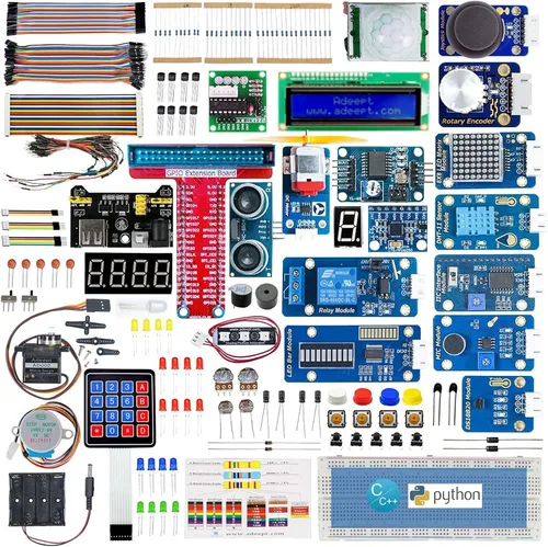 Vista 9 de Adeept GPIO cable de Ultimate principiantes Kit de aprendizaje para Raspberry Pi 3 2 Modelo B/B + Python ADXL345 DC Motor