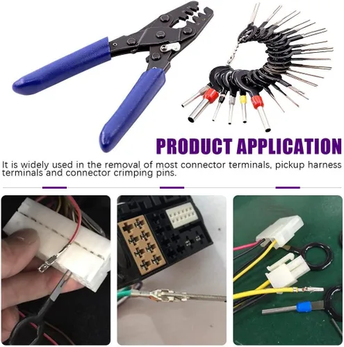 Vista 6 de Swpeet 525 conectores de terminales de cobre con 21 piezas de terminales automáticos, herramienta de crimpado, para cables sólidos o cables trenzados