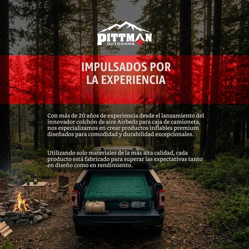 Vista 5 de Pittman Outdoors AirBedz Lite PPI PV202C - Colchón inflable de tamaño completo y corto de 6'-6.5' para cama de camión con bomba de aire DC con cable