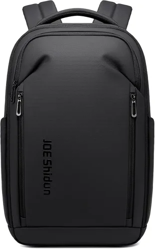 Vista 10 de Mochila de viaje para laptop expandida, Negro, Grande, Mochila expandida Travel-Friendly, Interior Compression Straps, Water-Resistant 1800D