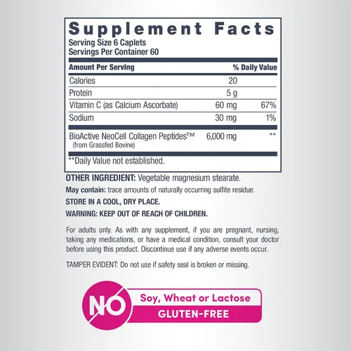 Vista 4 de NeoCell Píldoras de Péptidos de Colágeno 360 Comprimidos con Vitamina C Suplemento para Mujeres y Hombres Suplemento para mujeres y hombres