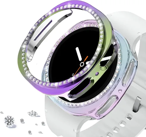 Vista 102 de DEALELE Paquete de 1 + 3 fundas compatibles con Samsung Galaxy Watch 7 Ultra (1.772 pulgadas), funda protectora de policarbonato transparente