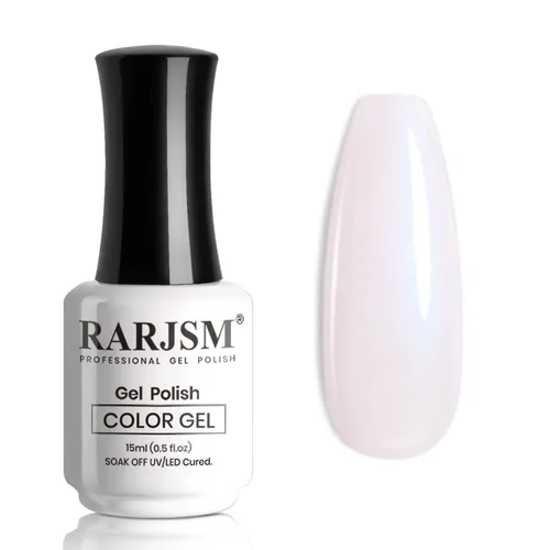 Vista 51 de RARJSM Esmalte de uñas en gel color albaricoque, dorado con brillantina, neutro, transparente, color nude, esmalte de gel para remojar para remojar