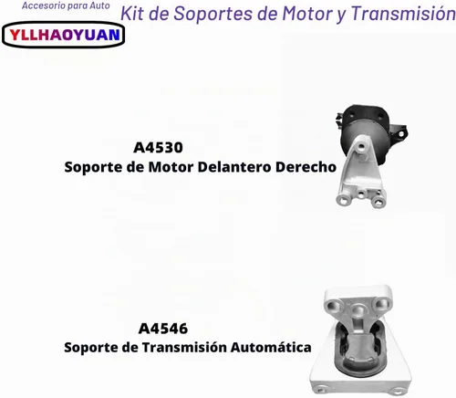 Vista 4 de Soporte de motor y transversal de 4 piezas compatible con Civic 1.8L de 2006, 2007, 2008, 2009, 2010, 2011 de repuesto para A4546 A4530 A4534 A4543