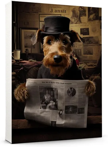 Vista 31 de Thuan Affenpinscher - Póster de lienzo con tus fotos, arte de pared para decoración del hogar, regalo conmemorativo para amantes de las mascotas