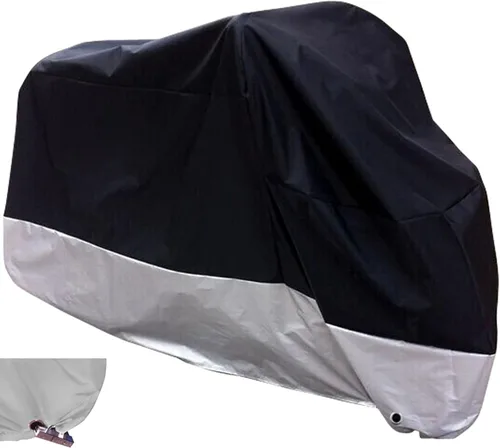 Vista 9 de XYZCTEM Funda para motocicleta – Bolsa de almacenamiento impermeable para exteriores, hecha de material Oxford, se adapta a todos los motores