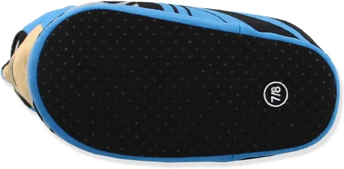 Vista 7 de DC Comics Batman - Pantuflas de felpa 3D para niños pequeños, Azul
