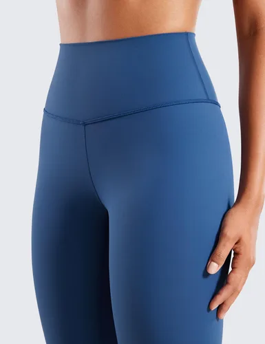 Vista 24 de CRZ YOGA Leggings de entrenamiento para mujer con sensación de desnudez cepillada de 25 pulgadas, pantalones de yoga de compresión de cintura alta