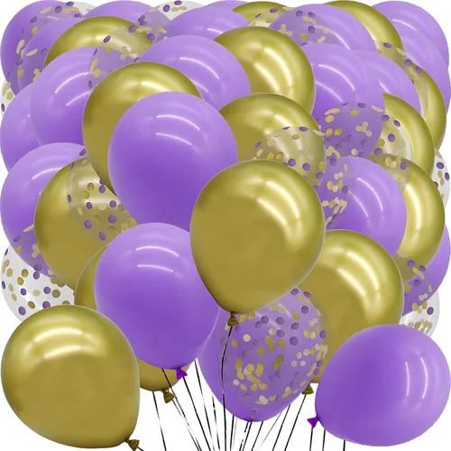 Vista 15 de Globos verdes con globos de confeti, globos de látex de 12 pulgadas, 80 piezas para decoración de bodas, cumpleaños, baby shower, fiestas