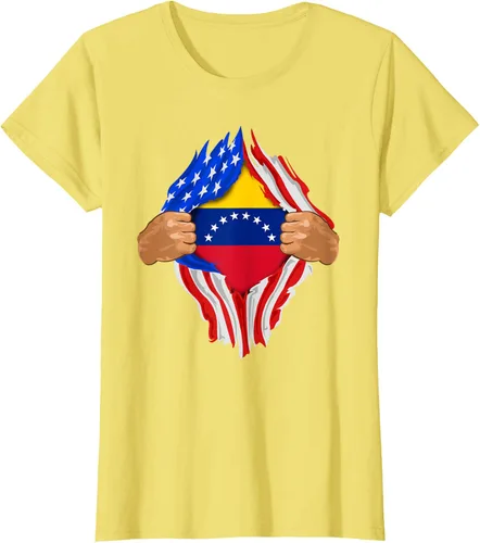 Vista 37 de Camiseta Venezuelan Blood Inside Me Regalo de la bandera de Venezuela, Blanco