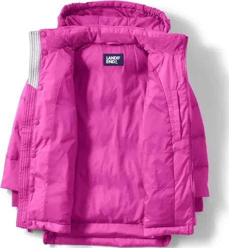 Vista 3 de Lands' End Parka acolchada de canal ancho para niños
