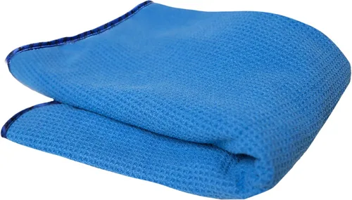 Vista 11 de Chemical Guys, Waffle Weave Glass & Window Microfiber Towel, Red, 24 x 16 Rojo