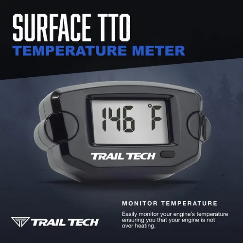 Vista 2 de Trail Tech 742-ES2 TTO Medidor digital de temperatura roscado enchufe 1/8-28 sensor BSPP
