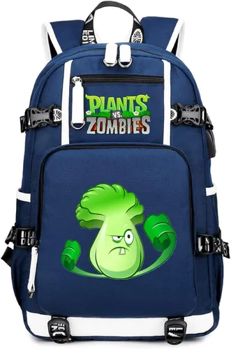 Vista 24 de ISaikoy Game Plants vs. Zombies - Mochila de hombro para libros, mochila escolar, color 1