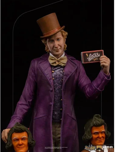 Vista 2 de Estatua Willy Wonka - Willy Wonka y la fábrica de chocolate - Escala de arte 1/10 - Iron Studios