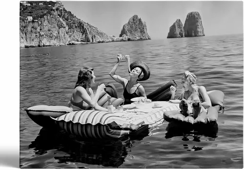 Vista 14 de Impresión de fotografía de yate de lujo, decoración artística de pared de barco y lancha rápida para navegar en verano, póster de oficina de club