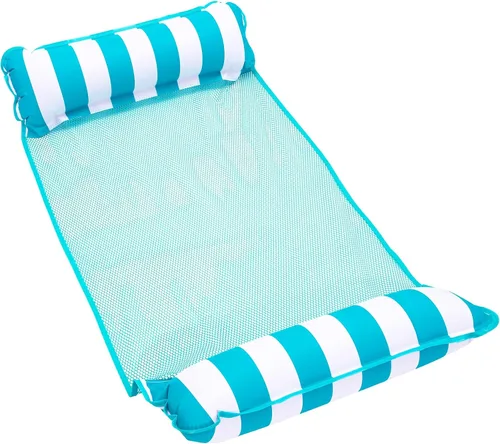 Vista 19 de Aqua Monterey - Hamaca flotante 4 en 1 para piscina y hamacas de agua, 2-3-4 paquetes múltiples, varios colores/estilos, para adultos y niños Borgoña