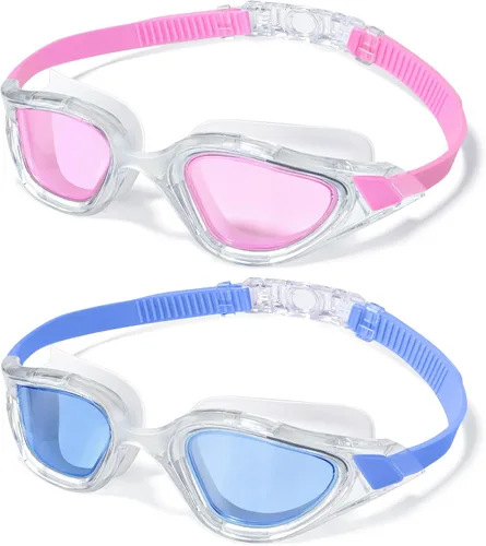 Vista 9 de Keary Gafas de natación para adultos para hombres y mujeres, gafas de natación para jóvenes, protección UV, antivaho, gafas de agua para piscina