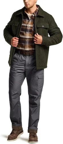 Vista 3 de CQR Pantalones tácticos de invierno para hombre, pantalones de trabajo térmicos para senderismo, pantalones cargo con forro polar para nieve y esquí