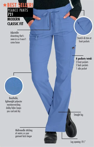 Vista 4 de KOI Lite Pantalón deportivo para mujer, con bolsillos múltiples