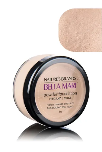 Vista 5 de Bella Mari - Base de maquillaje mineral natural en polvo, cariñosa (fresca); 0.2 onzas