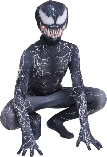 Vista 3 de Super hero role play jumpsuit 3D style children's performance costume is compatible with Halloween costume