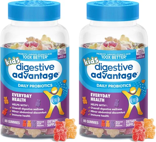 Vista 21 de Digestive Advantage Gomitas Probióticas Diarias para Niños, Multi, Sabores Naturales de Fruta, 80