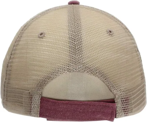 Vista 4 de Gorra de béisbol ajustable de malla suave de algodón lavado vintage