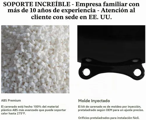 Vista 4 de Shikha Kit de carenado negro mate para Honda CBR 600RR 2007 2008 Cuerpo de inyección ABS + pernos