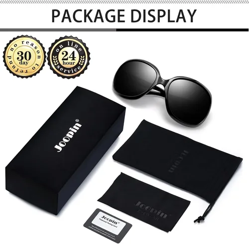 Vista 151 de Joopin Lentes de sol de gran tamaño para mujer, polarizados, grandes, para conducción, protección UV, grandes sombras