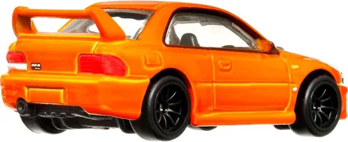 Vista 4 de Hot Wheels Vehículos de leyendas del circuito cultural del automóvil para niños de 3 años en adelante, Subaru WRX Sti 22B, colección prémium