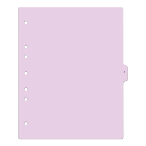Vista 2 de Carstens - Heavy Duty Misc. Records Plastic Ring Binder Dividers, Side Tab, 1/9 Cut, Tab 5 Position, US Letter, Case of 50, (2616-59CS) - Ideal