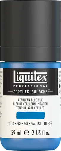 Vista 44 de Liquitex - Gouache acrílico profesional, botella de 2 onzas (59 ml), verde aguamarina brillante